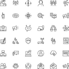 communication vector icon set such as: leader, classroom, wide, complex, military, center, scale, computing, entrepreneur, blog, government, podium, code, story, debating, radio, png, article, cloud