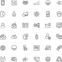 communication vector icon set such as: stay at home, pull, desktop, house, interaction, rechargeable, manager, creativity, newsletter, special, cartoon, complex, debating, questionnaire, responsive