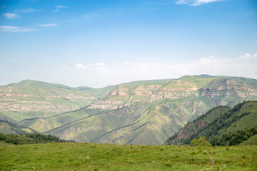 view of the mountains