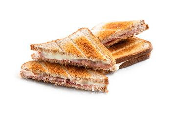 Deliziosi toast al prosciutto e formaggio