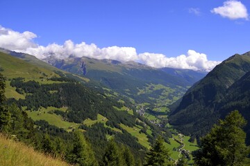 Naklejka premium The Alps, the Tauern Mountains, the Grossglockner route Austria, mountain climbing