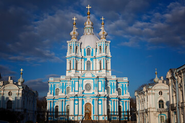 Fototapeta na wymiar Smolny Cathedral , St.-Petersburg, Russia