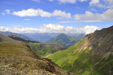 Fototapeta premium The Alps, the Tauern Mountains, the Grossglockner route Austria, mountain climbing
