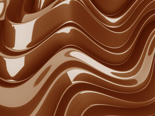 Melted choco mass. Chocolate waves background