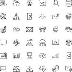 communication vector icon set such as: headset, frame, communicate, listening, bitrate, sticker, job, current, grey, relationship, song, indicator, show, speaker, hotline, standing, delegation, wifi