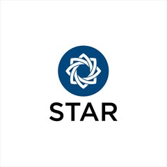 Futuristic Geometric Star Logo Design with Complex Polygon Edges, Bright Abstract Emblem, and Modern Business Concept in Minimalist Style
