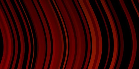 Dark Red vector template with curves.
