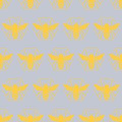 Beehive hexagon pattern texture design. Vector illustration.