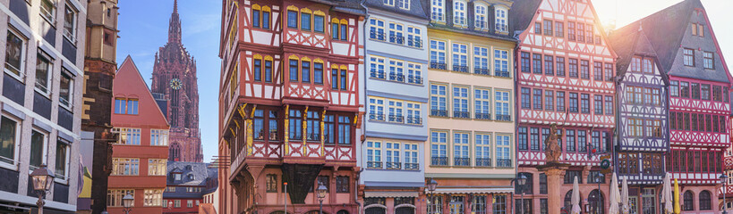 Historic half-timbered houses on the Frankfurt Römer