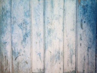 Blue wood texture background surface with old natural pattern 