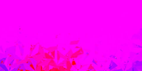 Light yellow vector triangle mosaic background.