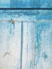 Blue wood texture background surface with old natural pattern
