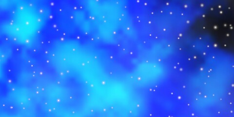 Light BLUE vector pattern with abstract stars.