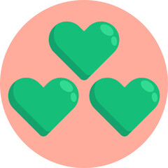 Heart Icon. Love Icon. Valentines. Vectors.