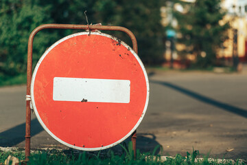 no-entry traffic sign