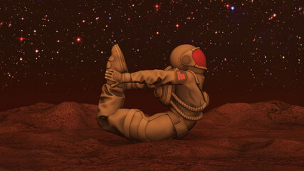 yoga on mars © Space Wind