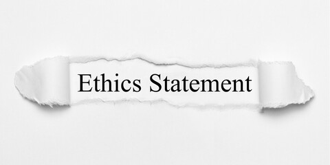 Ethics Statement 