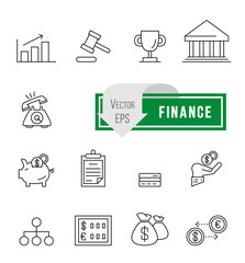 100 business icons, human resource, finance, logistic icon set