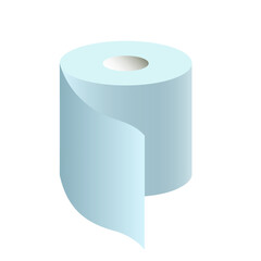  A roll of toilet paper. Vector illustration