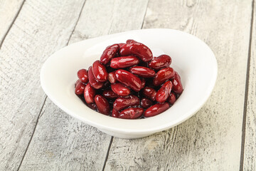Canned red Kidney in the bowl