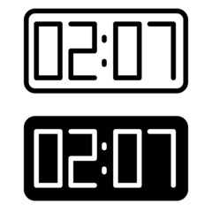 Time icon vector set. clock illustration sign collection. watch symbol.