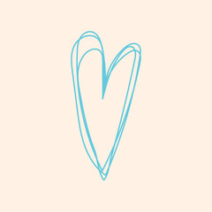 heart icon isolated on colored background