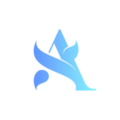 SA Monogram Beautiful Fashion Letter Logo Design Graphic Concept