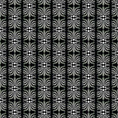 Seamless pattern of decorative abstract elements