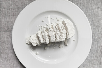 Fresh cottage cheese for a healthy protein breakfast.