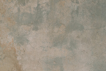 Cracked and peeling paint old wall background.