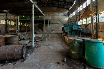 Abandoned uranium separating factory in Serbia