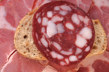 Raw smoked sausage