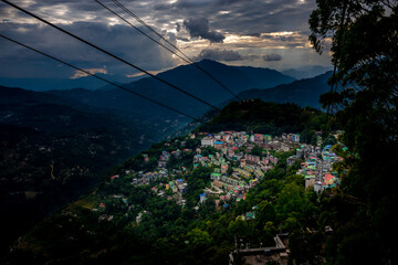 City in the mountain