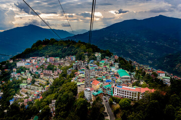 City in the mountain