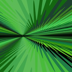 Obraz premium abstract shades of green image representing meadows fields and forests to vanishing point