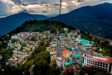 City in the mountain