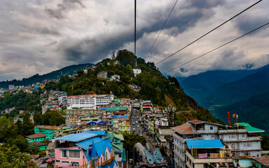 City in the mountain