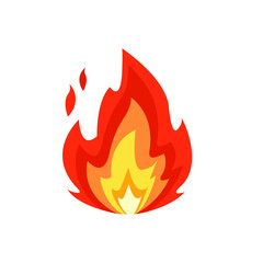 Lit fire emoji vector