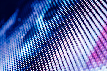 CloseUp LED blurred screen. LED soft focus background. abstract background ideal for design.