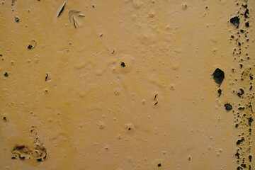 Old concrete floor in yellow color