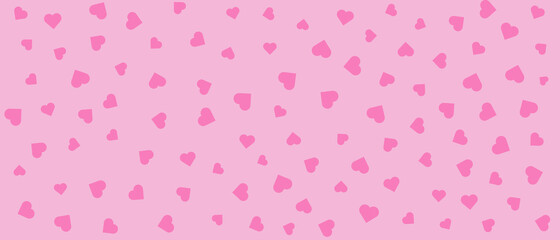 Pink heart shape on pink background