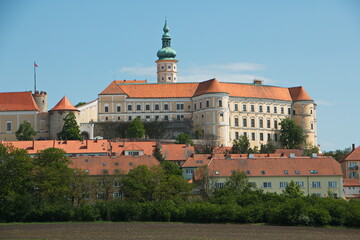Fototapeta na wymiar Castle of Mikulov, Moravia ,Czech republic, Europe 