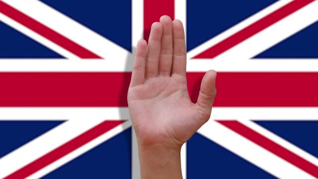 Brexit hand waving goodbye to European Union