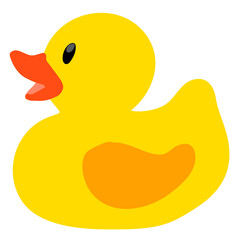 Yellow rubber duck baby bath toy