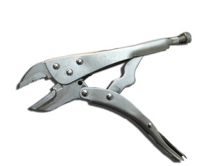locking pliers isolated on a white background