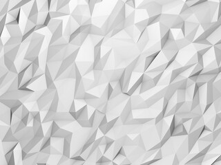 3D monochrome unfold triangle geometric background