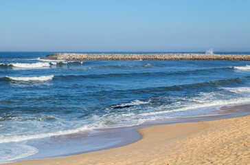 Beautiful beach in Aveiro