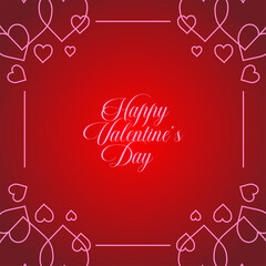 Valentine's Day background 
Banner vector for printed and digital purpose