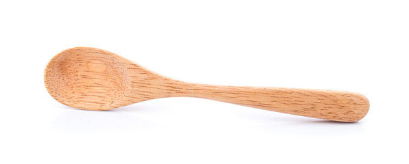 Wooden Spoon isolated on a white background.