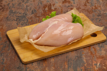Raw chicken breast ready for cooking